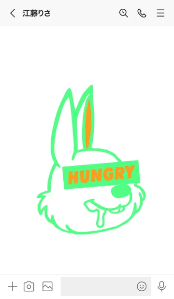 [LINE着せ替え] ハングリー ラビット 09の画像3