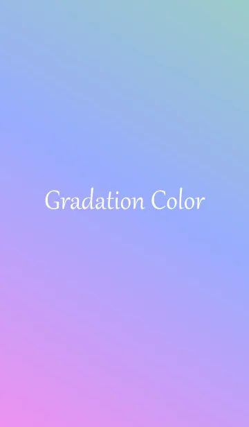 [LINE着せ替え] Gradation Color *Pink&Blue&Green*の画像1