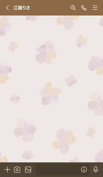 [LINE着せ替え] Simple water flowerの画像3