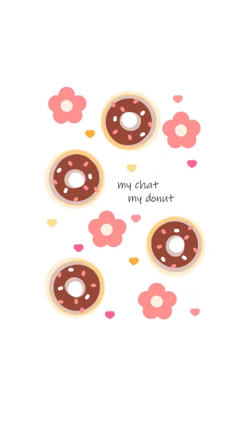 [LINE着せ替え] Chocolate donut 10 :)の画像1