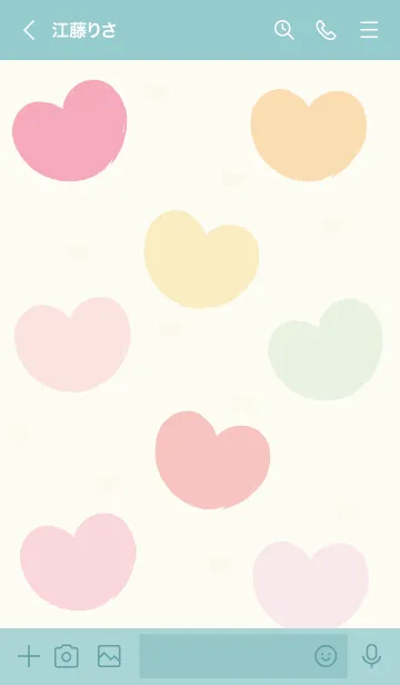 [LINE着せ替え] Sweet heart sweet love (colorful ver) 14の画像3