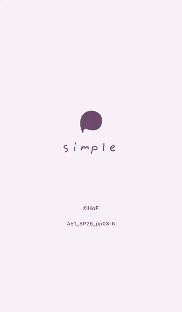 [LINE着せ替え] A51.26_パープル3-6の画像1