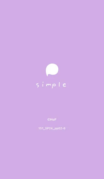 [LINE着せ替え] 151.24_パープル2-6の画像1