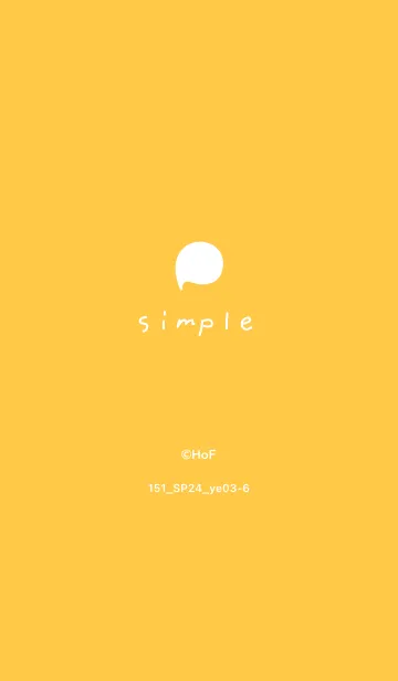 [LINE着せ替え] 151.24_イエロー3-6の画像1