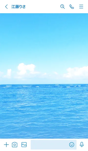 [LINE着せ替え] HAWAIIAN BLUE.SUMMER 14の画像3