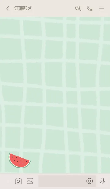 [LINE着せ替え] スイカが好き！14の画像3