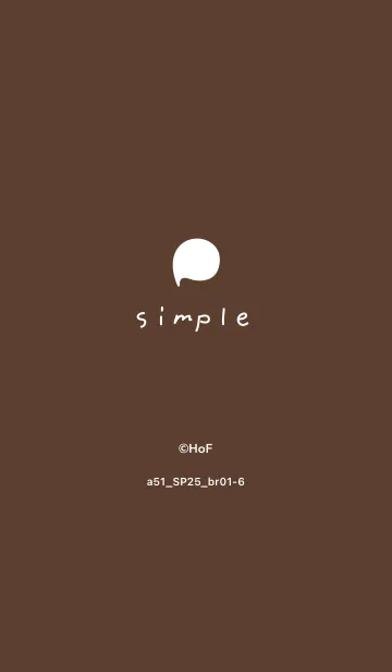 [LINE着せ替え] a51_25_ブラウン1-6の画像1