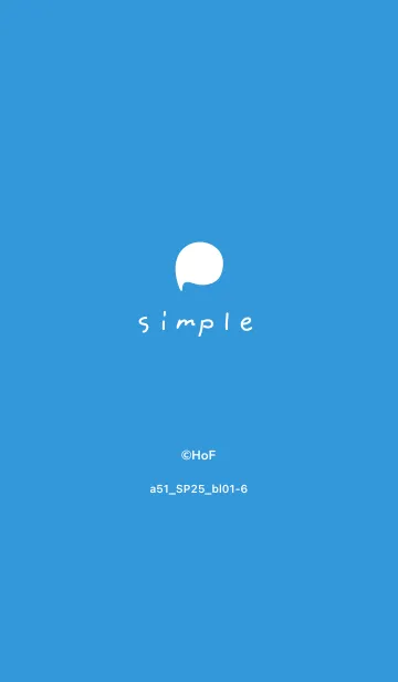 [LINE着せ替え] a51_25_ブルー1-6の画像1