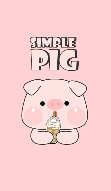 [LINE着せ替え] Simple Cutie Pig  Theme (JP)の画像1