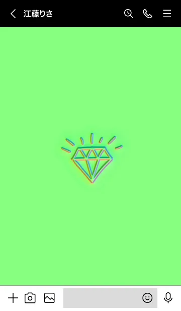 [LINE着せ替え] ザ ダイアモンド グラデーション 71の画像3