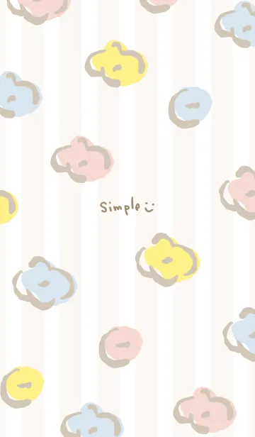 [LINE着せ替え] 手書きお花 ランダム20の画像1