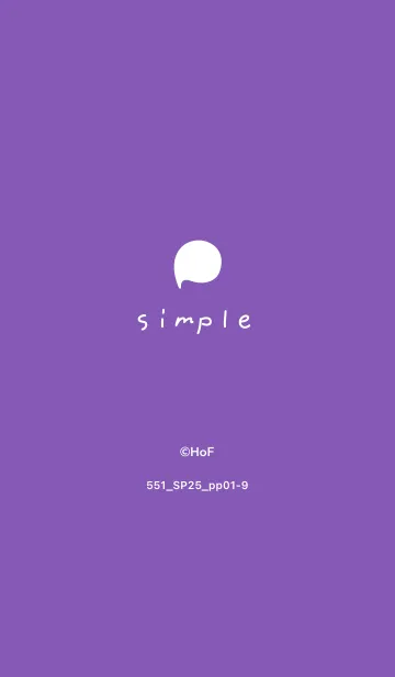 [LINE着せ替え] 551.25_パープル1-9の画像1