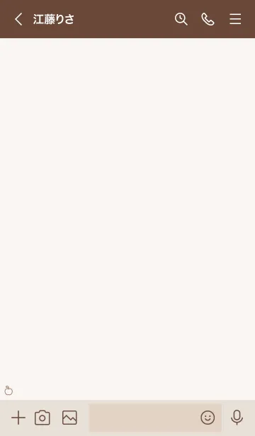 [LINE着せ替え] 大人かわいいリンゴ2＊くすみベージュの画像3