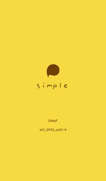 [LINE着せ替え] a51_25_イエロー1-9の画像1