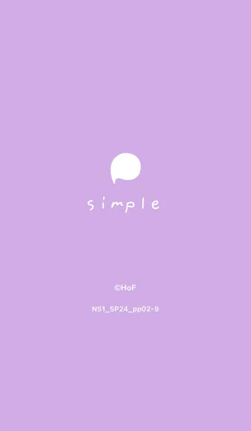 [LINE着せ替え] N51_24_パープル2-9の画像1