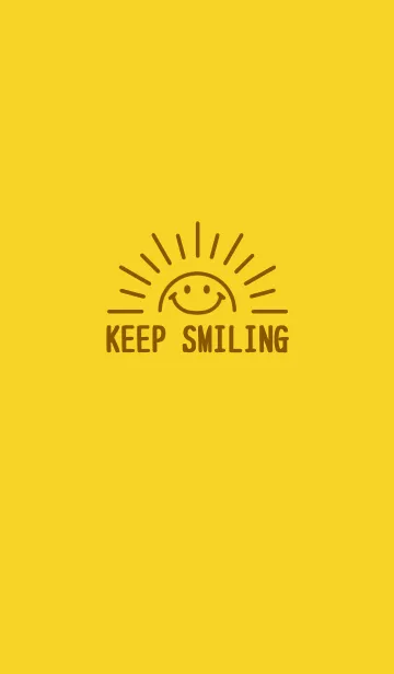 [LINE着せ替え] KEEP SMILING【YELLOW】の画像1