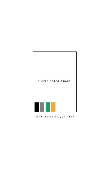 シンプル カラー チャート 14のLINE着せ替え