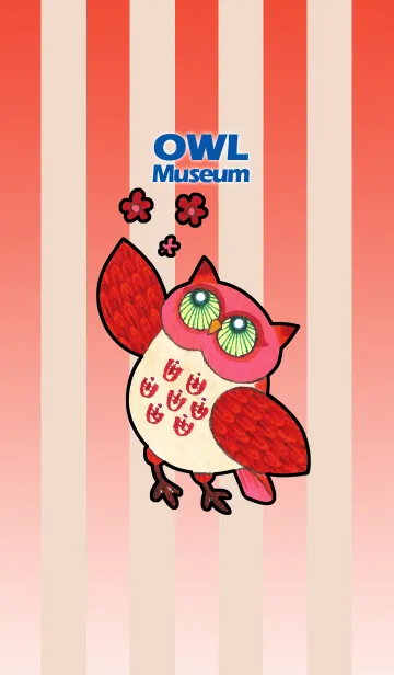 [LINE着せ替え] フクロウ 博物館 165- Blooming Flower Owlの画像1