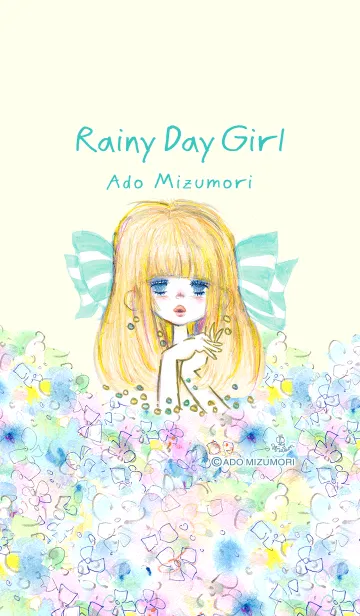 [LINE着せ替え] 水森亜土 -Rainy Day Girl-の画像1