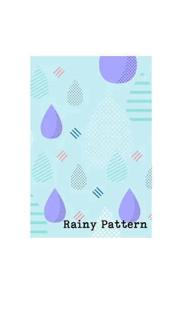 [LINE着せ替え] Rainy Pattern 1の画像1