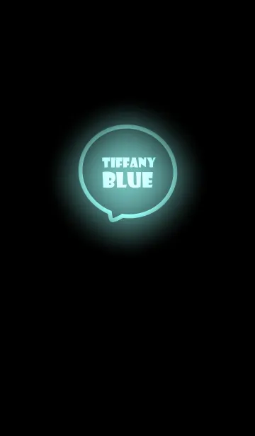 [LINE着せ替え] Tiffany Blue Neon Theme Ver.3 (JP)の画像1