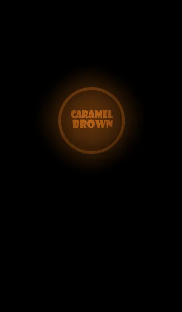 Caramel Brown Neon Theme Ver.2 (JP)の着せ替えメイン画像
