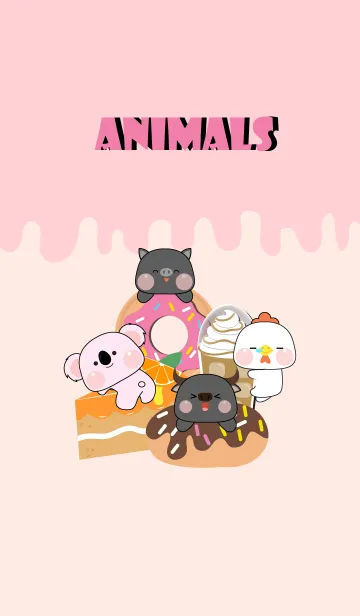 [LINE着せ替え] Animals Love  Food  Theme6  (JP)の画像1