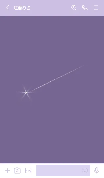 [LINE着せ替え] ～流星★パープル～の画像3