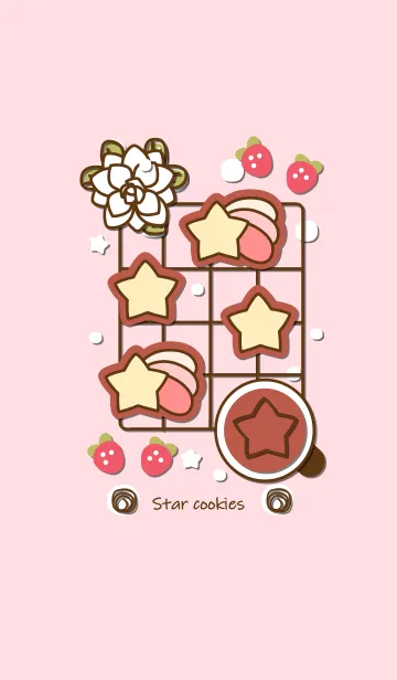 [LINE着せ替え] Shooting star cookies :)の画像1