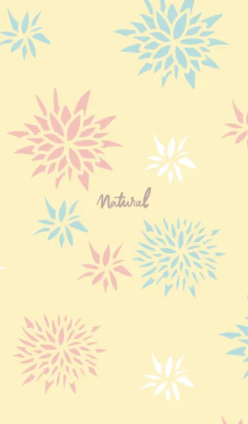 [LINE着せ替え] 手書き花 黄色2の画像1