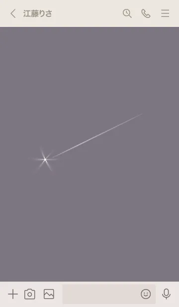 [LINE着せ替え] ～流星★パープル3～の画像3