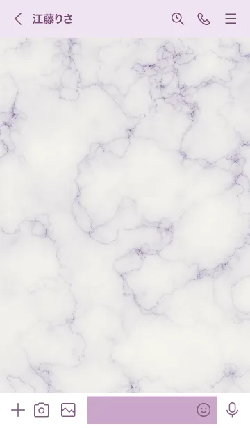 [LINE着せ替え] ～大人女子の大理石♥パープル8～の画像3