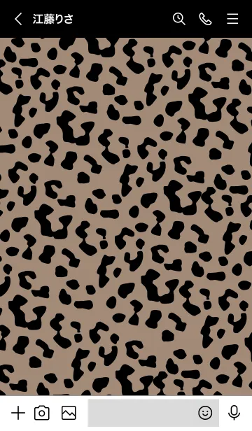 [LINE着せ替え] Leopard Pattern 24 -BROWN BEIGE Version-の画像3