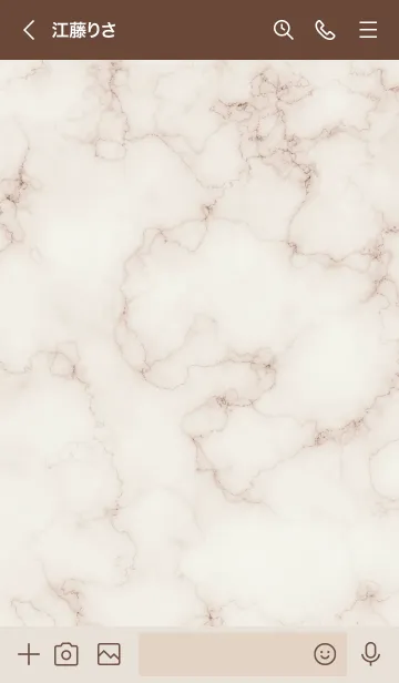 [LINE着せ替え] ～大人女子の大理石♥ブラウン4～の画像3