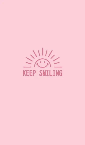 [LINE着せ替え] KEEP SMILING【PINK】の画像1