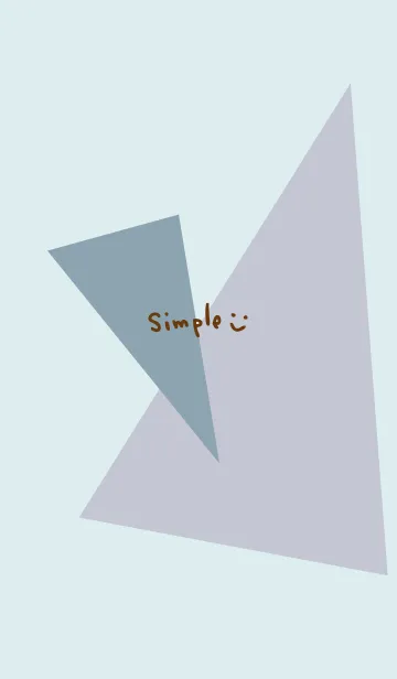 [LINE着せ替え] おしゃれ三色三角ブルー4の画像1