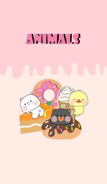 [LINE着せ替え] Animals Love  Food  Theme4  (JP)の画像1