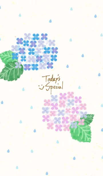 [LINE着せ替え] 紫陽花スマイル8の画像1