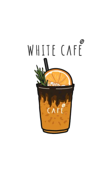 [LINE着せ替え] White Cafe (Minimal) JPの画像1