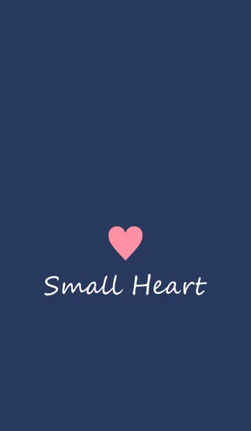 [LINE着せ替え] Small Heart *Navy+Pink 18*の画像1