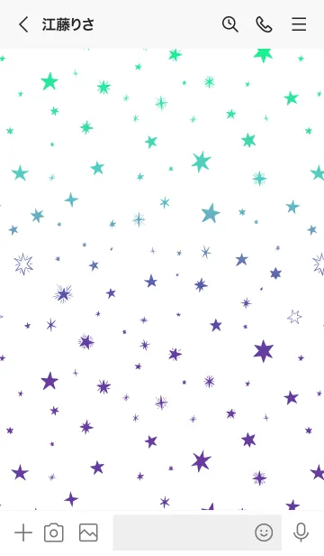 [LINE着せ替え] ミニ スターズ 07の画像3