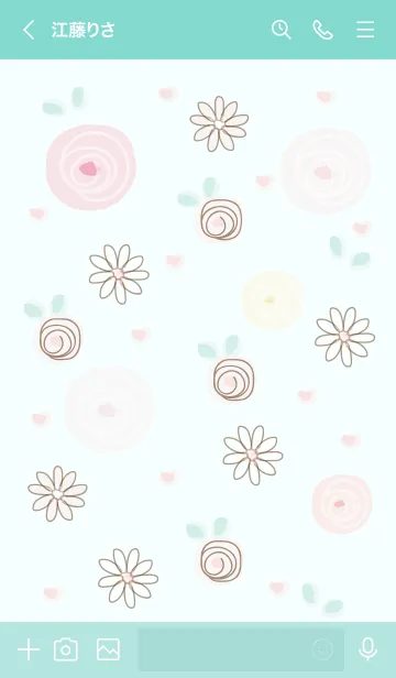 [LINE着せ替え] Roses in the garden 14の画像3