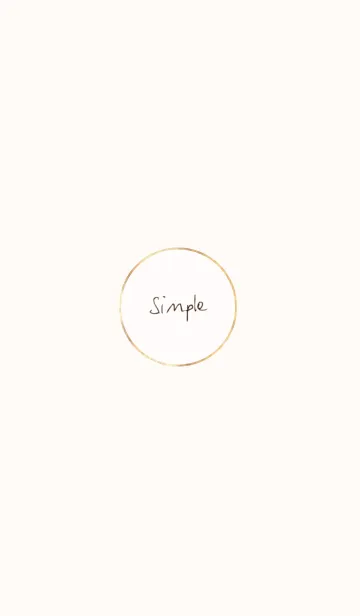 [LINE着せ替え] Simple  Goldの画像1
