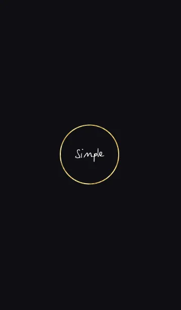 [LINE着せ替え] Simple  Blackの画像1