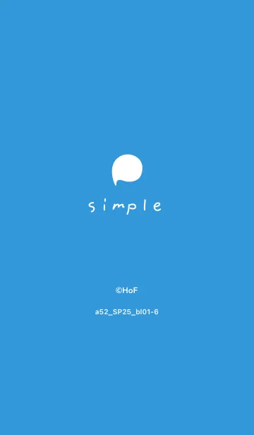 [LINE着せ替え] a52_25_ブルー1-6の画像1