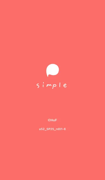 [LINE着せ替え] a52_25_レッド1-6の画像1