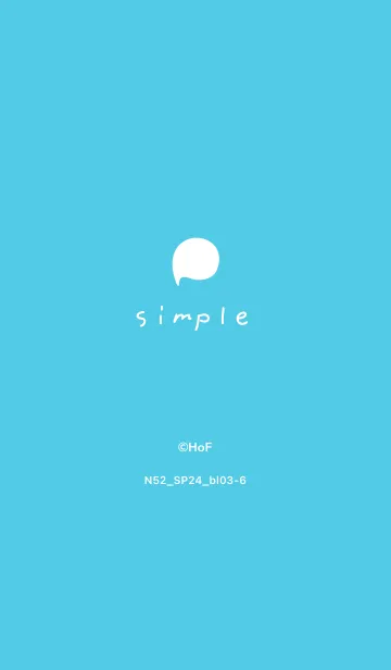 [LINE着せ替え] N52_24_ブルー3-6の画像1