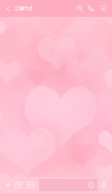 [LINE着せ替え] Pink/heartの画像3