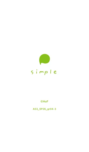 [LINE着せ替え] A53.26_グリーン4-3の画像1