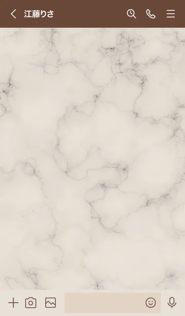 [LINE着せ替え] ～大人女子の大理石♥ベージュ3～の画像3